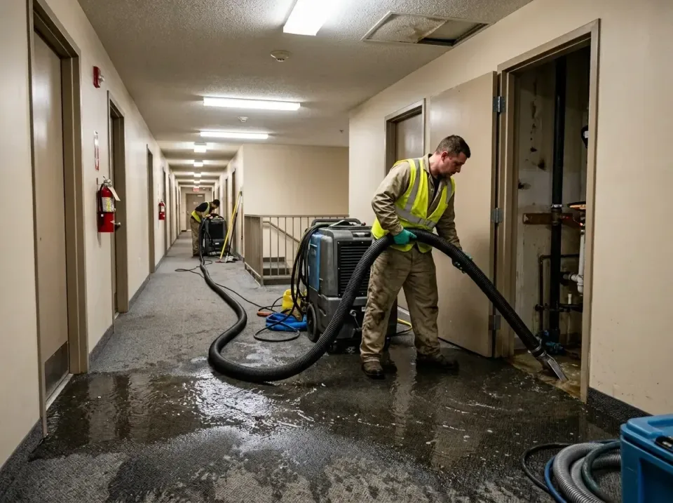 multi-unit-apartment-hallway-f-005 — frequently asked questions, Emergency Burst Pipe Water Extraction & Removal in Willowbr…